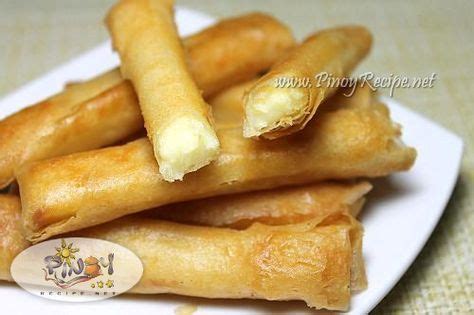 Filipino Cheese Sticks Recipe http://www.pinoyrecipe.net/filipino ...