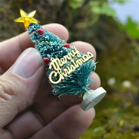 Mini Artificial Christmas Tree Small Pine Trees Party Ornaments ...