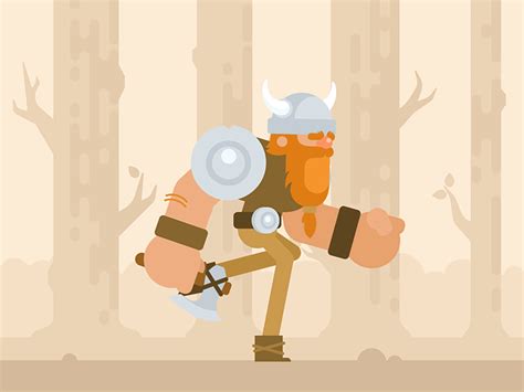 Viking in hurry by Artua on Dribbble