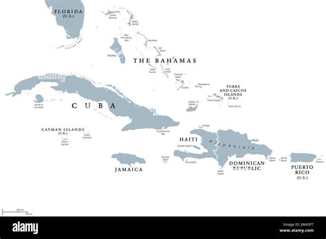 Lesser Antilles World Map