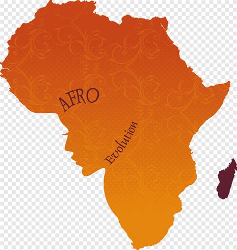 Africa Map Scalable Graphics, Africa, leaf, orange png | PNGEgg