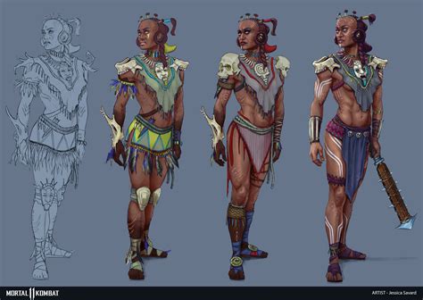 Jessica Savard - Kotal Kahn warrior npc's concept for MK11