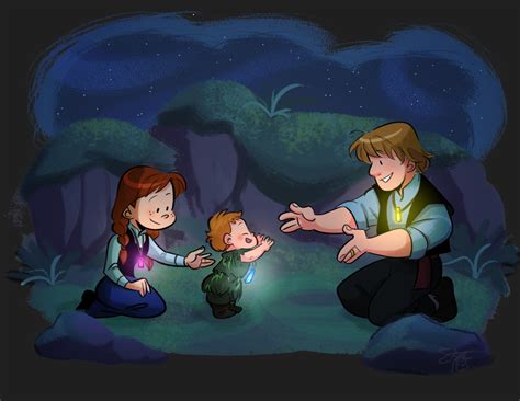 Anna, Kristoff and their baby - Frozen Fan Art (39367533) - Fanpop