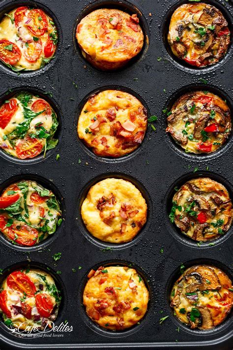 Breakfast Egg Muffins 3 Ways (Meal Prep) - Cafe Delites