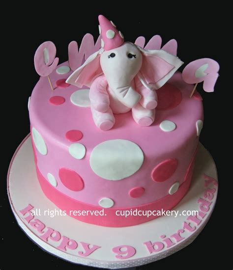 Pink Elephant Birthday Cake - CakeCentral.com