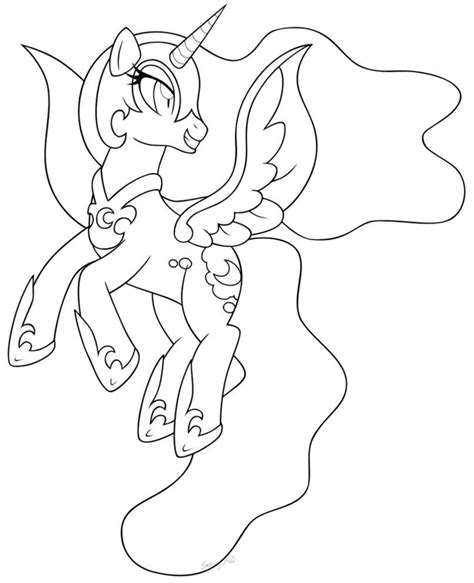 Nightmare Moon Coloring Pages - Coloring Home