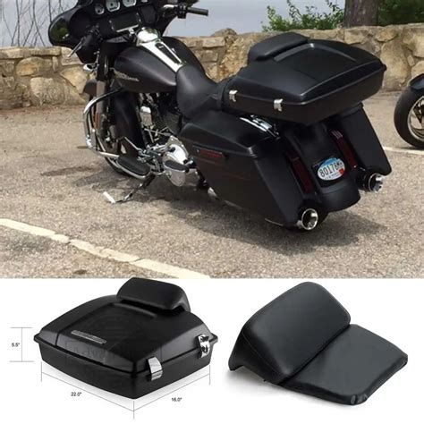 Advan Black Denim Black Razor Tour Pak Pack luggage Bagger for Harley Street Road Electra Glide ...