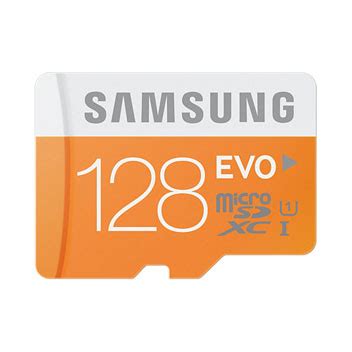 Samsung 128GB Micro SDXC EVO Memory Card & Adapter - Class 10