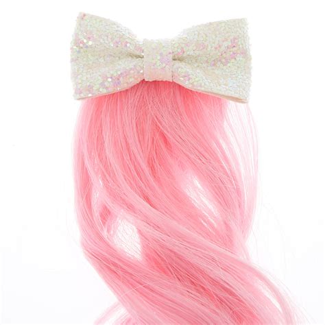 Claire's Club Unicorn Faux Hair Clip - Pink | Claire's US