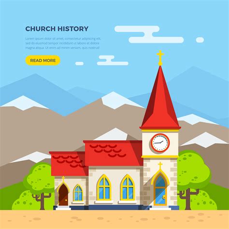 Church Flat Illustration 483424 Vector Art at Vecteezy