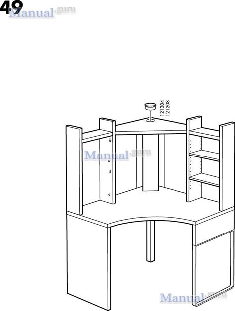 IKEA MICKE CORNER desk workstation / study table WITH ikea nisse ...