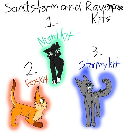 These are Sandstorm and Ravenpaw's kits! Only adopt 1 | Adoption ...