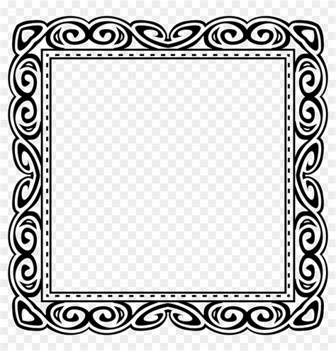 Black Frame Design - Frame Clipart Black And White - Free Transparent ...