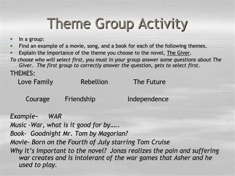 PPT - The Giver PowerPoint Presentation, free download - ID:6798295