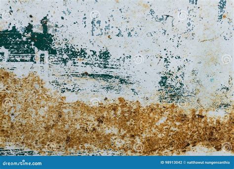 Blue Painted Metal with Rust Texture Stock Photo - Image of steel, stain: 98913042