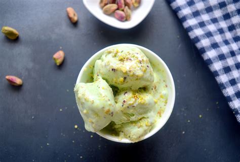 Simple & Luscious Pista Ice Cream Recipe by Archana's Kitchen