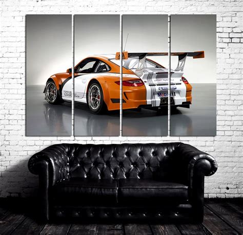 Porsche 911 GT3 Wall Art Porsche Wall Decor Supercar Canvas | Etsy