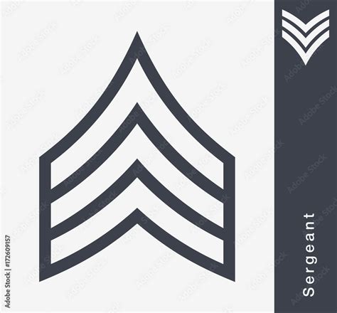 Military Ranks and Insignia. Stripes and Chevrons of Army Stock Vector ...