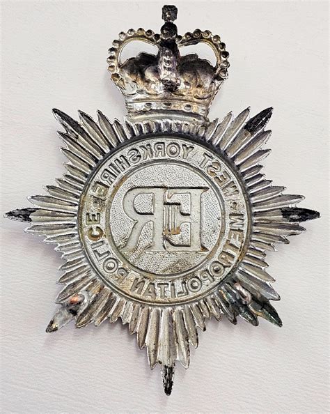 West Yorkshire Metropolitan Police Helmet Badge | Time Militaria