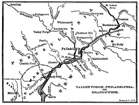 Map of Valley Forge and Brandywine | Sheilah Vance