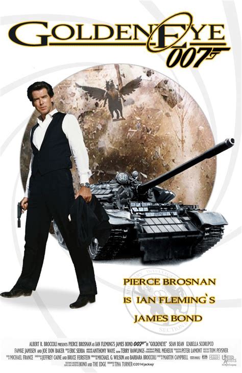 Pierce Brosnan is James Bond in Goldeneye. Artwork by jackiejr. # ...