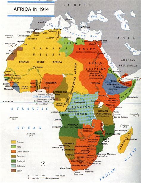 Africa at the dawn of World War 1, 1914 - Maps on the Web