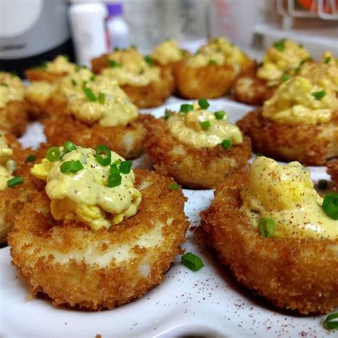 Want to make your dish better? You better deep fry it. This deep fried deviled eggs recipe turns ...