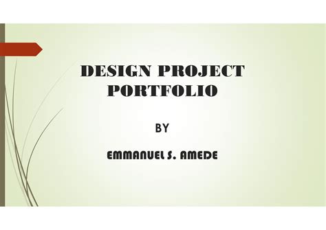 My design portfolio sept 2017 by Eamede247 - Issuu