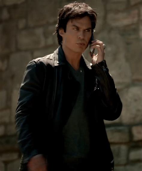 Damon Salvatore Vampire Diaries Leather Jacket - USA Leather Factory