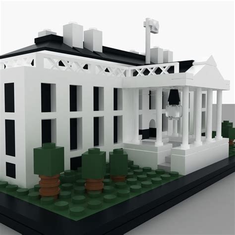 3D model lego white house - TurboSquid 1168090