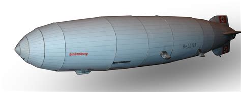 LZ 129 Hindenburg Airship paper model by RocketmanTan on DeviantArt