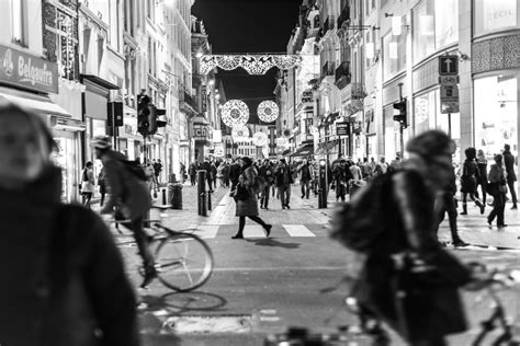 Free Images : pedestrian, walking, light, black and white, architecture, people, road, street ...