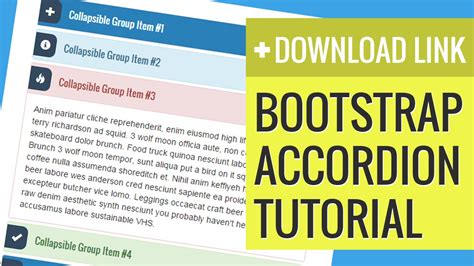How to create and style Bootstrap Accordion - YouTube