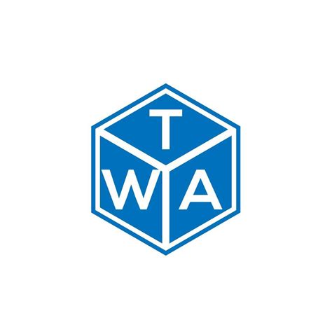 TWA letter logo design on black background. TWA creative initials letter logo concept. TWA ...