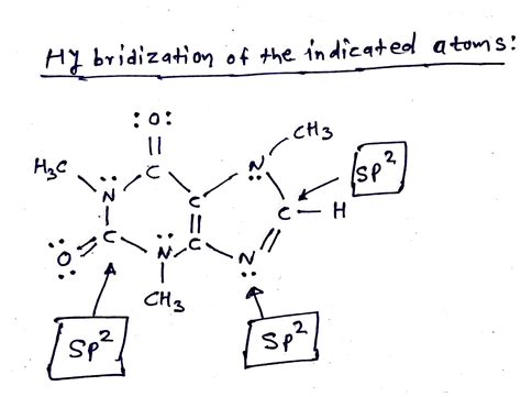 Solved: Complete the electron-dot structure of caffeine, showing all lone-pair electrons, and ...