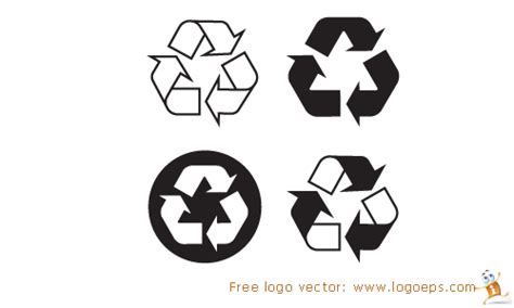 Recyclable, recycling logo - Free download vector logo of Recycling