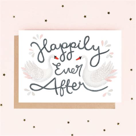 'happily ever after' wedding card by jade fisher | notonthehighstreet.com