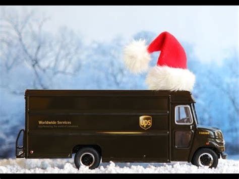 Overloaded UPS heading to Christmas - YouTube