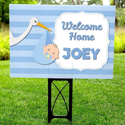 HONK BABY BOY Welcome Home Yard Sign Personalized Drive - Etsy