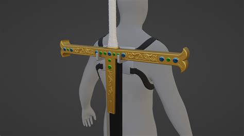 one piece mihawk sword Yoru 3D model 3D printable | CGTrader