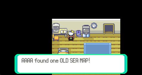 Starter Old Sea Map [Pokemon Emerald] [Mods]