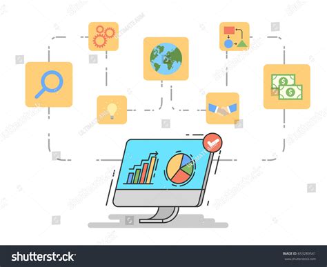 Marketing Process Plan Map Vector Illustration Stock Vector (Royalty ...