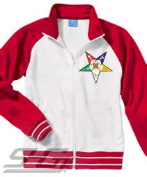 Eastern Star Track Jacket, White/Red - SOLD OUT