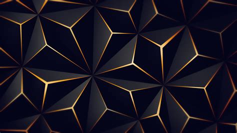 2560x1440 Triangle Solid Black Gold 4k 1440P Resolution ,HD 4k Wallpapers,Images,Backgrounds ...