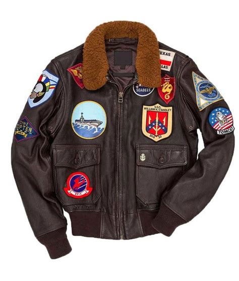 Tom Cruise Bomber Top Gun Leather Jacket with Patches - Jackets Expert