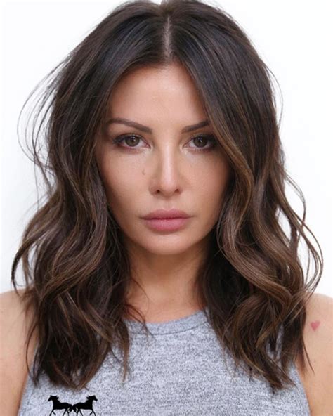 17 Examples of Dark Brown Hair With Highlights to Bring to Your ...