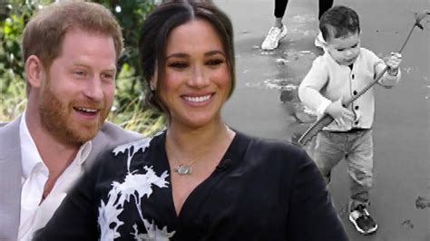 Prince Harry and Meghan Share RARE Home Movie of Son Archie - YouTube