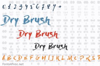 Dry Brush Font Download - Fonts4Free