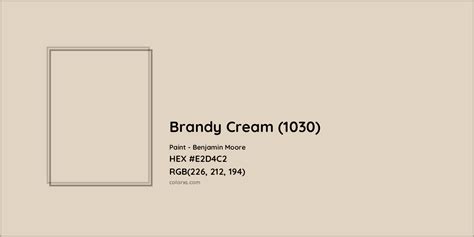 Benjamin Moore Brandy Cream (1030) Paint color codes, similar paints ...