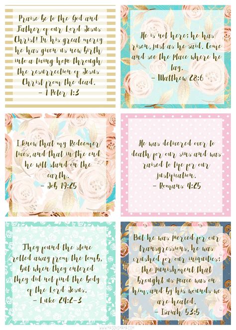 {Easter Scripture Cards} - HALL AROUND TEXAS